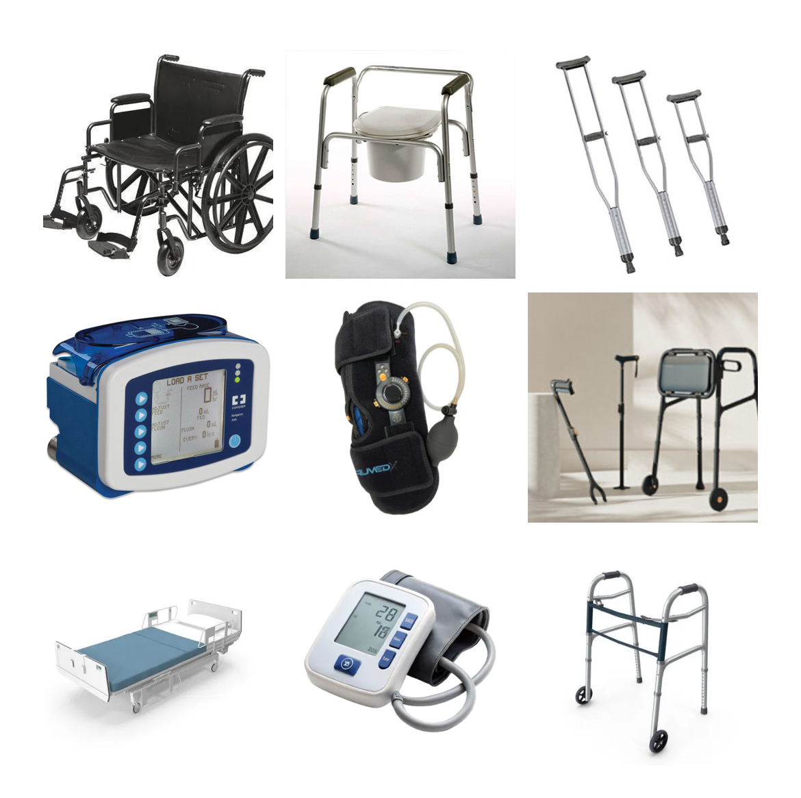 Durable medical equipment collage